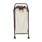 Farmhouse 4 Section Removeable Bag Wheeled Laundry Sorter Cart