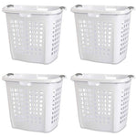 Set of 4 Heavy Duty Plastic Laundry Hamper Dirty Clothes Basket