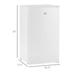 Compact Refrigerator Mini Fridge/Freezer 3.2 Cu.Ft, White