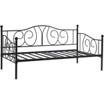 Twin size French Country Style Black Metal Day Bed Frame