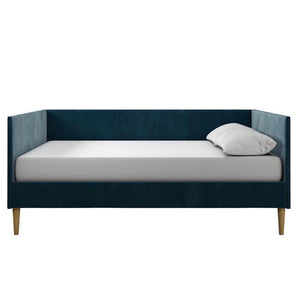 Full size Modern Navy Blue Upholstered Daybed