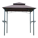 8-Ft x 5-Ft Steel Frame Outdoor Grill Gazebo with Vented Canopy