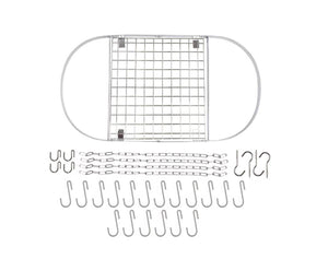 Modern Ceiling Mounted Stainless Steel Oval Hanging Pot Rack