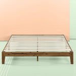 Queen Simple Modern Solid Wood Platform Bed Frame - 700 lb. Weight Capacity