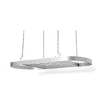 Heavy Duty Carbon Steel Ceiling Mount Kitchen Pot Rack with 16 Hanging Hooks