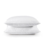 Set of 2 Machine Washable Down Feather Blend Pillow in Standard/Queen size