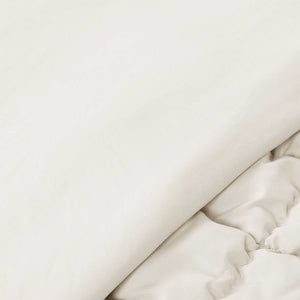 Twin/XL Soft Lightweight Puff Textured 2-Piece Comforter Set in Off White