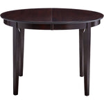 Contemporary Oval Dining Table in Dark Brown Cappuccino Wood Finish