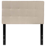 Twin size Modern Beige Taupe Fabric Upholstered Headboard